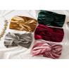 Buy cheap Women golden gray pink velvet wide hair bands bag warm cloth hair accessories cross - border elastic hoop from wholesalers