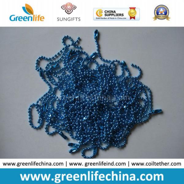 Buy cheap Wholesale Blue Fashionable 2.0mm Metal Ball Bead Chain for Decoration from wholesalers