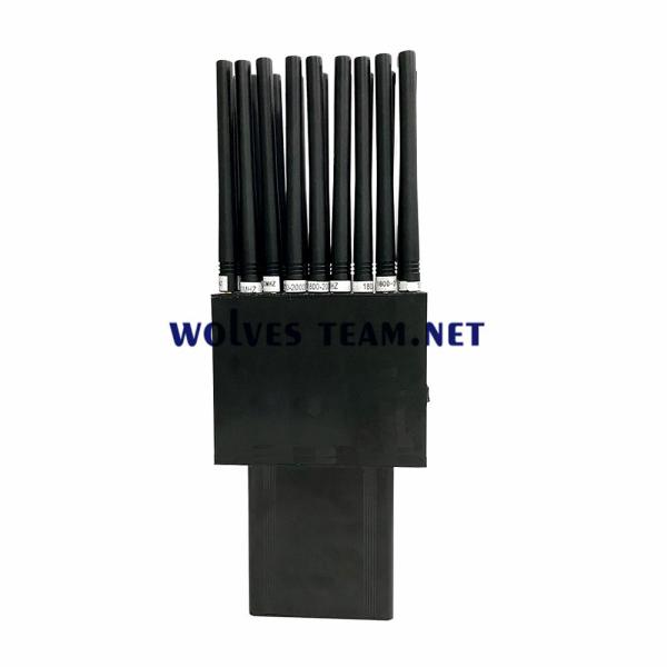 Handheld 18 antennas 18W cell phone GSM 3G 4G 5G jammer RF signal Blocker Wifi