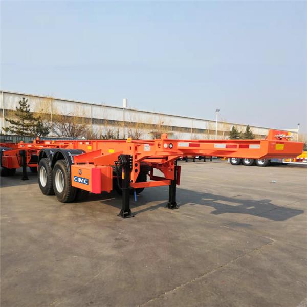 Quality Tri Axle Chassis For 20 Ft Shipping Container Skeleton Trailer for sale
