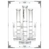 Buy cheap Phoenix Star Straight Glass Water Pipe Bong Triple Honeycomb Perc from wholesalers