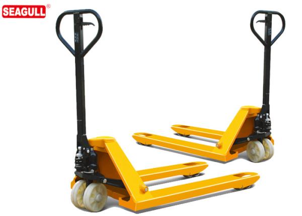 Buy cheap TUV 5 Ton Hydraulic Hand Pallet Truck For Wharf , 54mm Fork Thickness from wholesalers