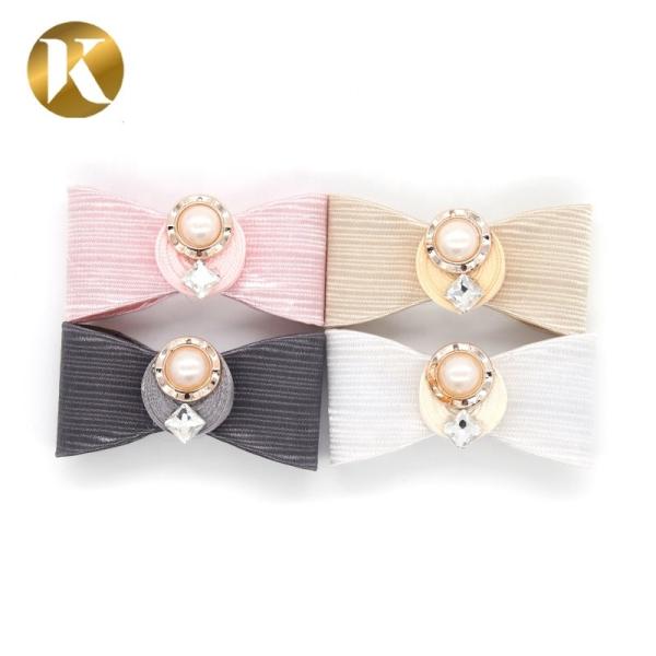 Buy cheap Pearl Simple Style Shoes Decoration Accessories Nickle / Black / Gold Color from wholesalers