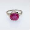 Buy cheap Women Jewelry 925 Silver 8x10mm Oval Purple Cubic Zircon Ring (F47E) from wholesalers