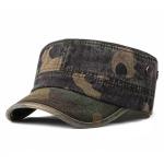 Flat Top Camo Army Baseball Caps For Mens