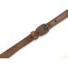 Buy cheap Adjustable Skinny Coffee / Brown Leather Dress Belt ,New Style Genuine Leather Women Belt from wholesalers