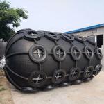 Marine Vessel Ship 50kPa Pneumatic Rubber Fender With Tires And Chains Protect