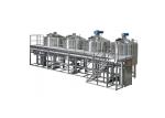 Sanitary SS304 5000L Large Scale Brewing Equipment With Mirror Polish And 50MM