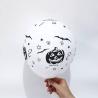 Buy cheap Custom Ghost Printing Halloween Balloons Round Shape White Color 12inch from wholesalers