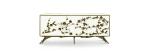 Brass Rose Sideboard Storage Cabinet