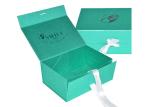 Custom Magnetic Closure Flip Lid Cardboard Shoe Boxes With Silver Foil Stamped