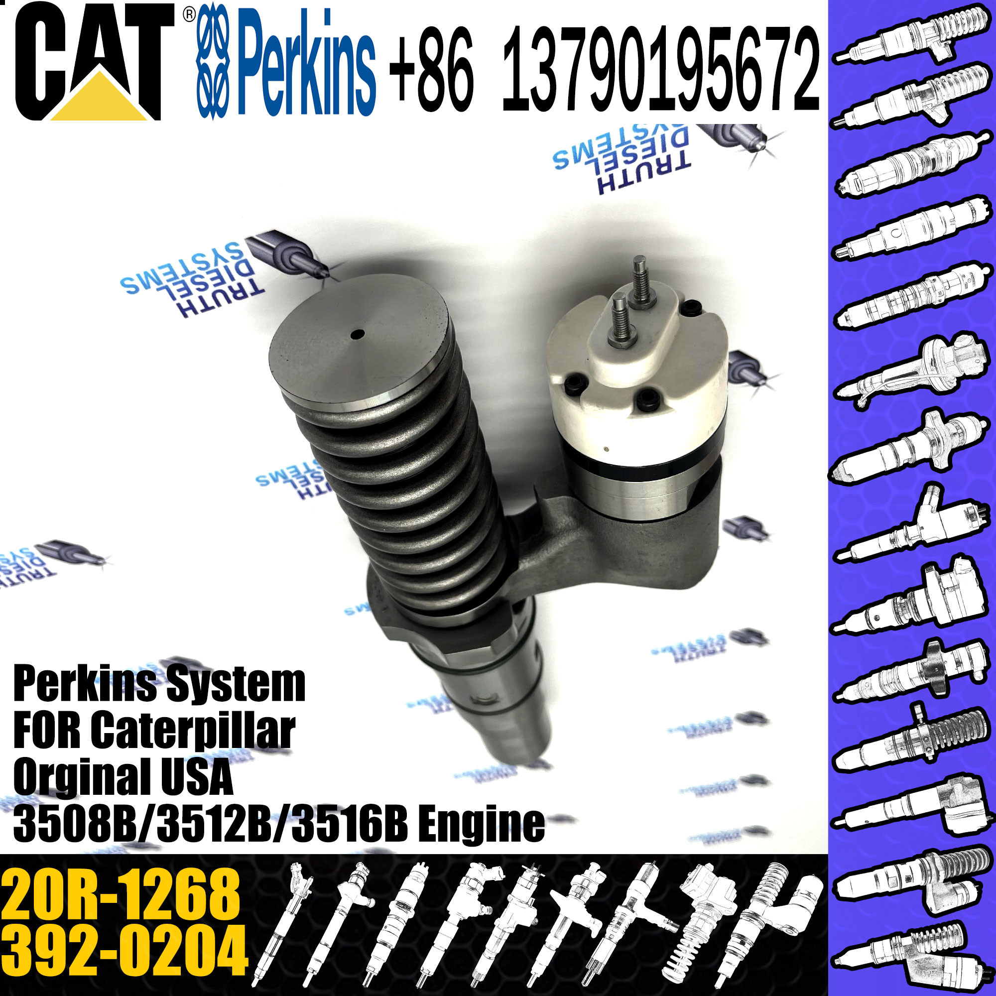 High Quality New Diesel Fuel Injector 3920204 20R1268 392-0204 20R-1268