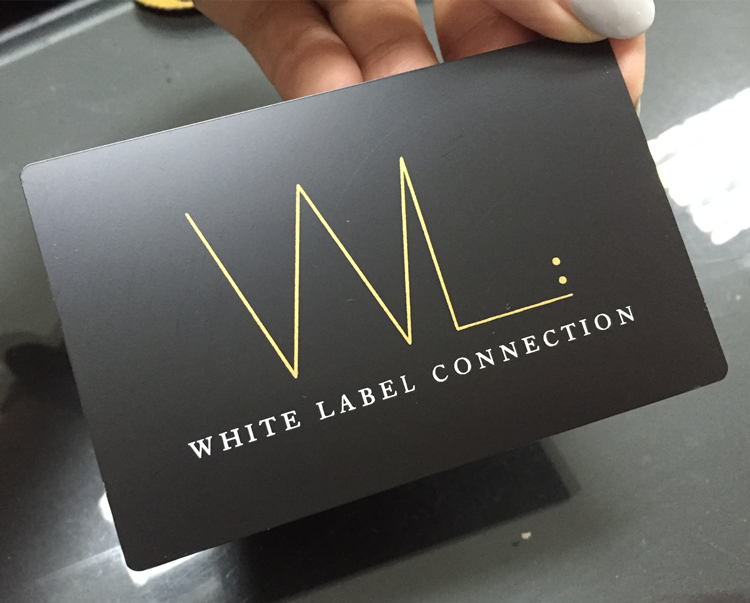 Brushed Stainless Steel Magnetic Stripe Blanks Metal Business Card