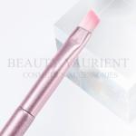 Single Ended Eyebrow Makeup Brush Angled Flat Shape Hot Stamping Printing