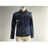 Buy cheap Button Through Stretch Denim Jacket Mens Trucker Jacket Size Customized TW76376 from wholesalers
