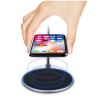 Buy cheap ABS+Aluminum Super Slim QI Certified Fast Charging Portable Wireless Charger 10W/7.5W/5W from wholesalers