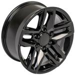 20 Inch Black 5911 Chevrolet Replica Wheels For Chevy Silverado Z71 Trail Boss