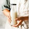 Buy cheap Embossed Logo 32Oz 1 Liter Heat Resistant Milk Delivery Glass Bottles With Cap from wholesalers