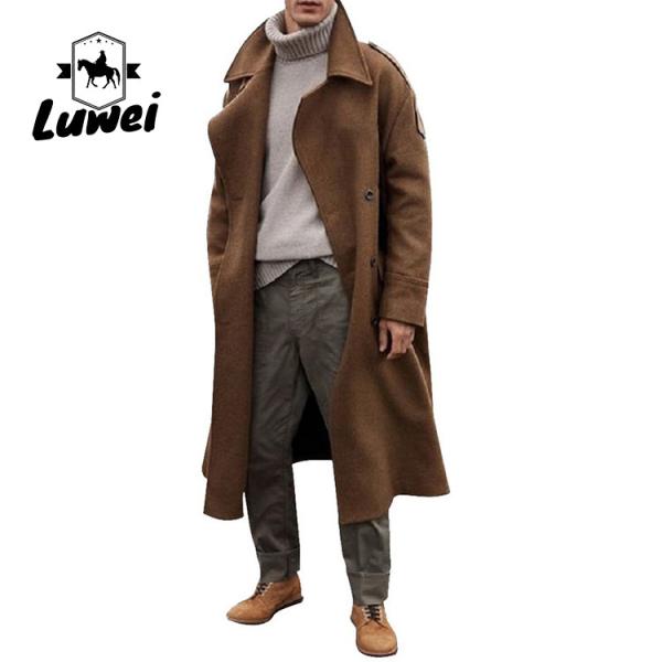 Winter Long Trench Overcoat Chaqueta Moto Kurtka Utility Blouson over Sized