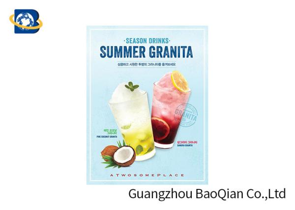 Buy cheap Food / Drinking Advertising Posters 3D Lenticulares High Definition Eco - Friendly Material from wholesalers