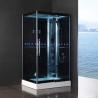 Buy cheap Tempered Glass Sliding Door Enclosed Steam Shower Cabins Aluminum Frame from wholesalers