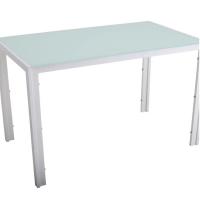 Buy cheap Modern Luxury Restaurant Tempered Glass Top Dining Table With Metal Leg product