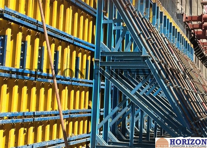 Single-sided Formwork Supporting Frames for Fetaining Wall Concrete Construction