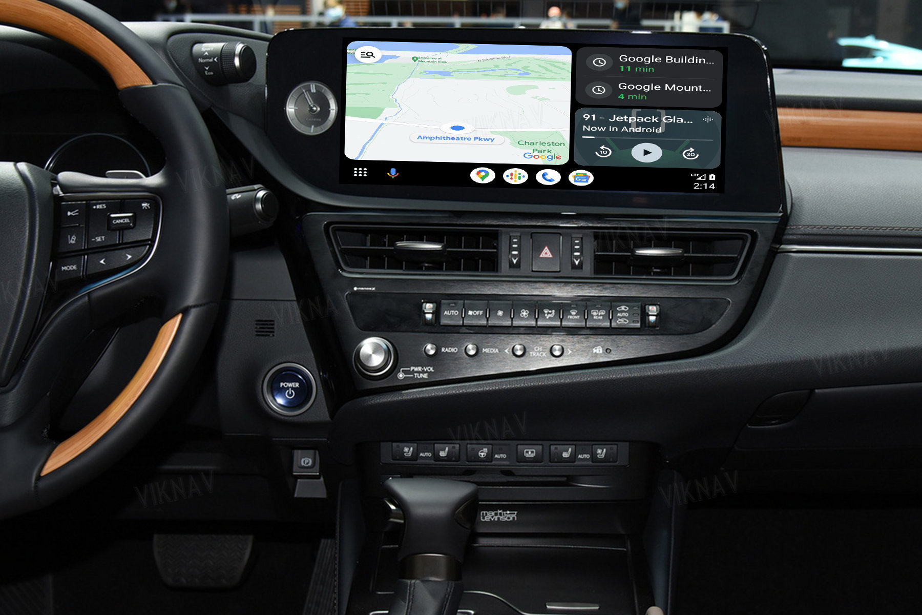 Viknav Fit For Original Car 12.3 Inch Screen Linux System For Lexus ES 2021 2022 Wireless Apple CarPlay Android Auto