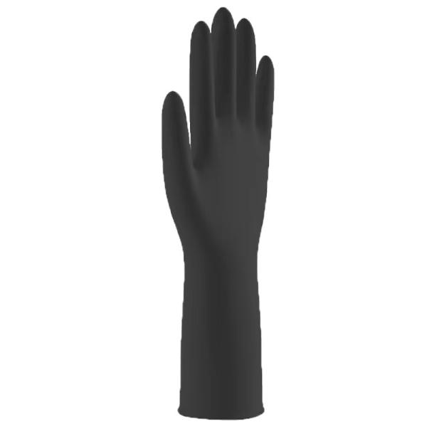 Buy cheap Durable Black Disposable Nitrile Glove 30CM Black Medline Nitrile Exam Gloves from wholesalers