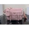 Buy cheap Triangle Logo Luxury Canvas Bag , Adjustable Nylon Shoulder Strap Luxury Messenger Bag from wholesalers