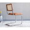 Buy cheap Vintage Armless Rattan Cesca Chair With PU Leather / Fabric Seat from wholesalers
