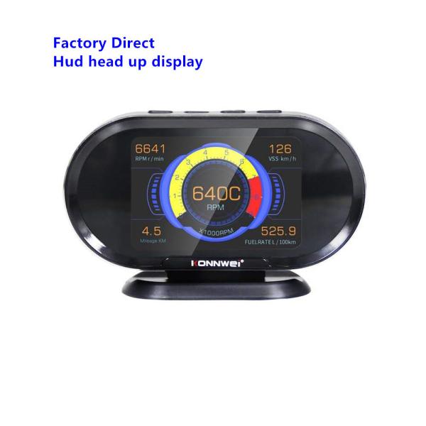 Quality FCC 3.5" TFT HUD Head Up Display Obd II For Car Speed Alarm for sale