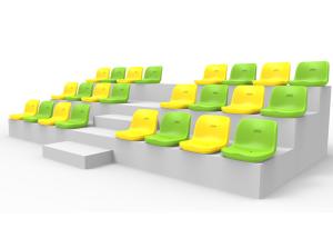 Wholesale Plastic Football Fixed Stadium Seating Double Wall Backrest With Optional Color from china suppliers
