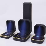 Handmade Plastic Velvet Jewelry Packaging Box for Bracelet Earrings Pendant