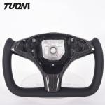 Buy cheap Flat Bottom Carbon Fiber Alcantara Steering Wheel 2022 New Style from wholesalers