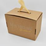 White Kraft Corrugated Mailer Boxes Artpaper Collapsible Shoe Box With Carry