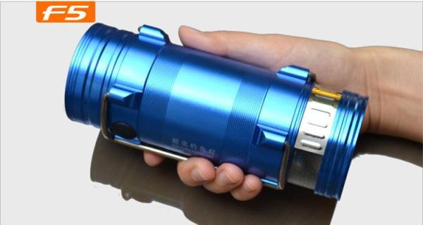 Buy cheap 18650 Battery Pack Blue & White Light 5W Led Lamp Night Fishing Led Light/Flashlight from wholesalers