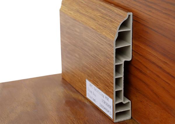 Buy cheap CE Vinyl T Molding Concave Line Quarter Round End Cap Stair Skirting Board from wholesalers