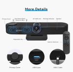 All In One EPTZ 4K PC Webcam With Remote Control