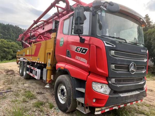 Buy cheap Diesel Zoomlion Second Hand Concrete Pump 47 Meters Horizontal Used Boom Pumps 11 Years from wholesalers