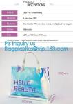 Women Summer Beach Bag Vinyl PVC Transparent Small Tote Handbags Shopping