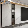 Buy cheap Wooden Wall Mounted TV Stand in High Gloss Finish for Modern Living Room Storage from wholesalers