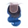 Buy cheap Pre-Colored Brazilian Body Wave Human Hair Bundles With Closure Ombre Color 1B/Blue Remy Hair 3 Bundles With Closure from wholesalers