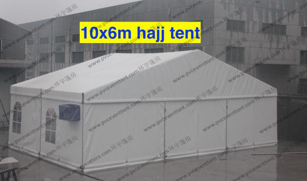 Buy cheap PVC Canvas White Commercial Storage Tents 10 x 6m Transparent Church Windows AC System from wholesalers