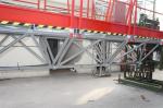 Outside Wall Painted Mast Climbing Work Platform Rack and Pinion 3 phase Washing