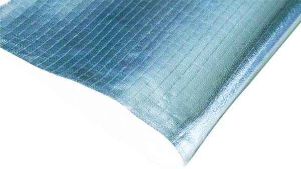 Buy cheap ALFW600 Aluminized Fiberglass Cloth , Aluminum Foil Fiberglass Fabric Thickness 0.6mm from wholesalers