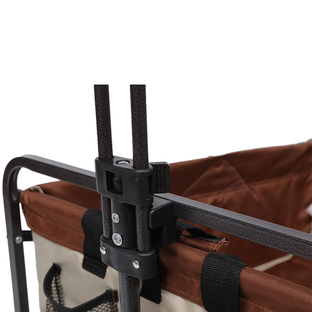 Sturdy and Lightweight Ergonomic Handle Folding Cart for Camping and Garden