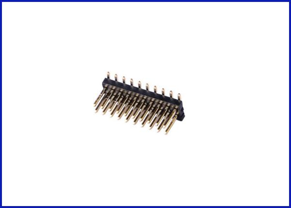 Buy cheap Pitch1.27mm HeaderConnector 2*10P 90° BlackPC2.8 PA4.0 Gold-plated Environmental protection from wholesalers