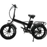 20 Inch Fat Tire Foldable Electric Bike 750W 48V 7 Speed 17AH Battery Capacity