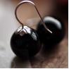 Buy cheap 925 Sterling Silver Dangle Earrings with Black Onyx Bead (011634BLACK) from wholesalers